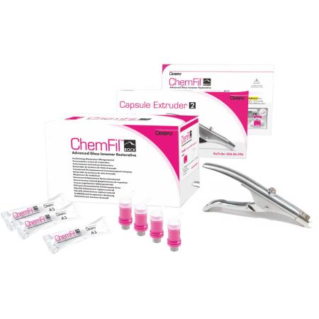 DENTSPLY CHEMFIL ROCK INTRO KIT - Geliştirilmiş Cam Ionomer Restoratif Materyali - Set